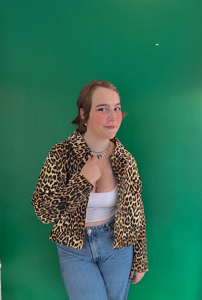 Roxy – Leopard Canvas Ceket