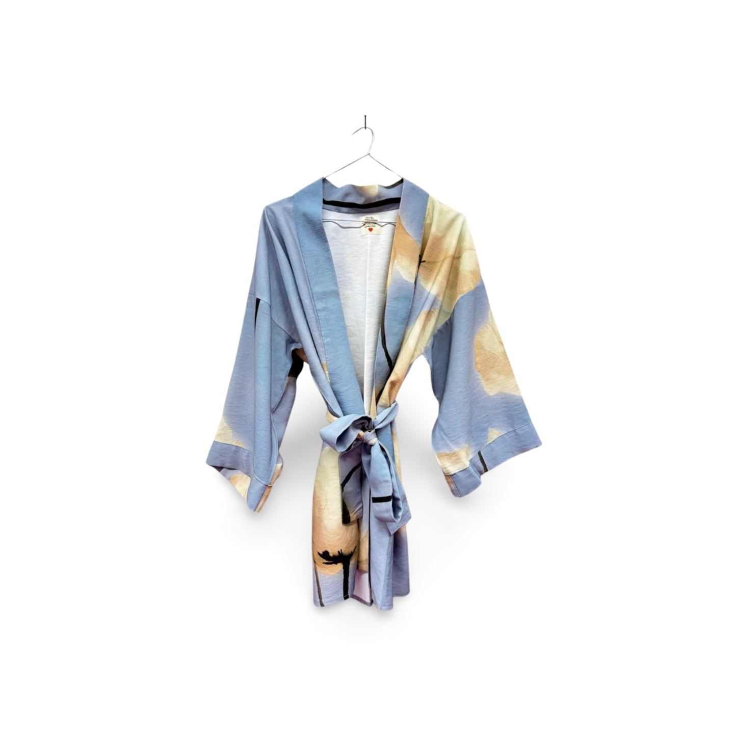 Cloud Nine Kimono – Mavi  Desenli Oversize