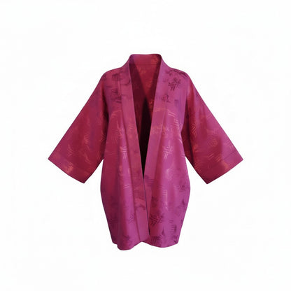 Selene – Bordo Saten Kimono